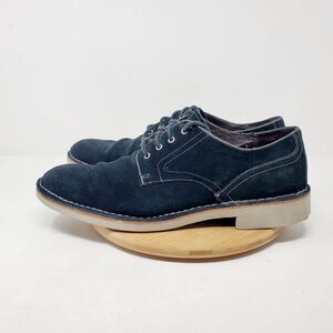 John Varvatos Shoes Mens 10.5 Sid EVA Derby Oxford Black Suede Lace Up Low Shoes